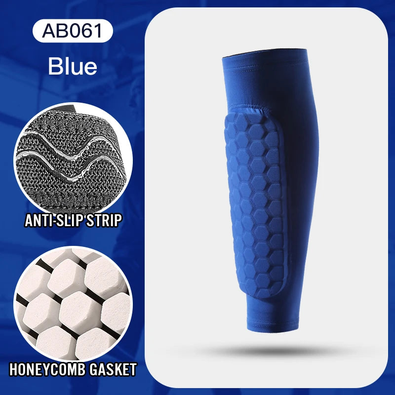 Lightweight Football Shin Guard Sleeve with Impact-Absorbing Foam