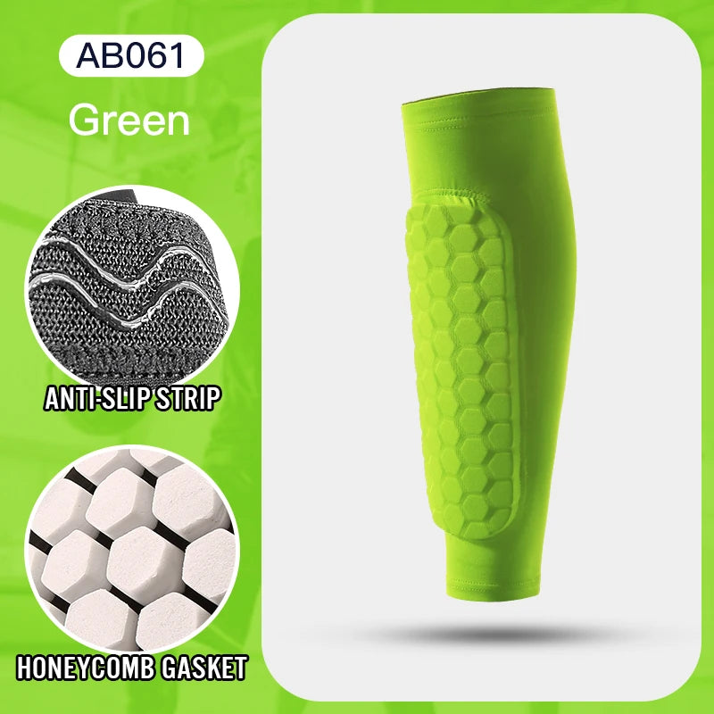 Lightweight Football Shin Guard Sleeve with Impact-Absorbing Foam