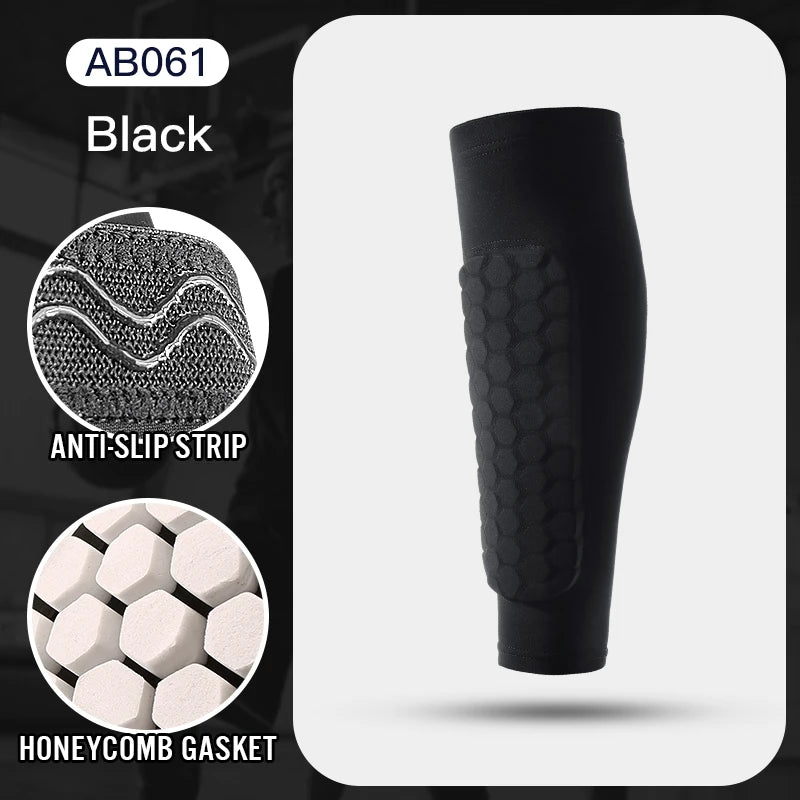 Lightweight Football Shin Guard Sleeve with Impact-Absorbing Foam