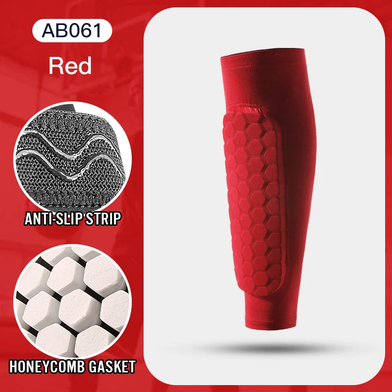 Lightweight Football Shin Guard Sleeve with Impact-Absorbing Foam